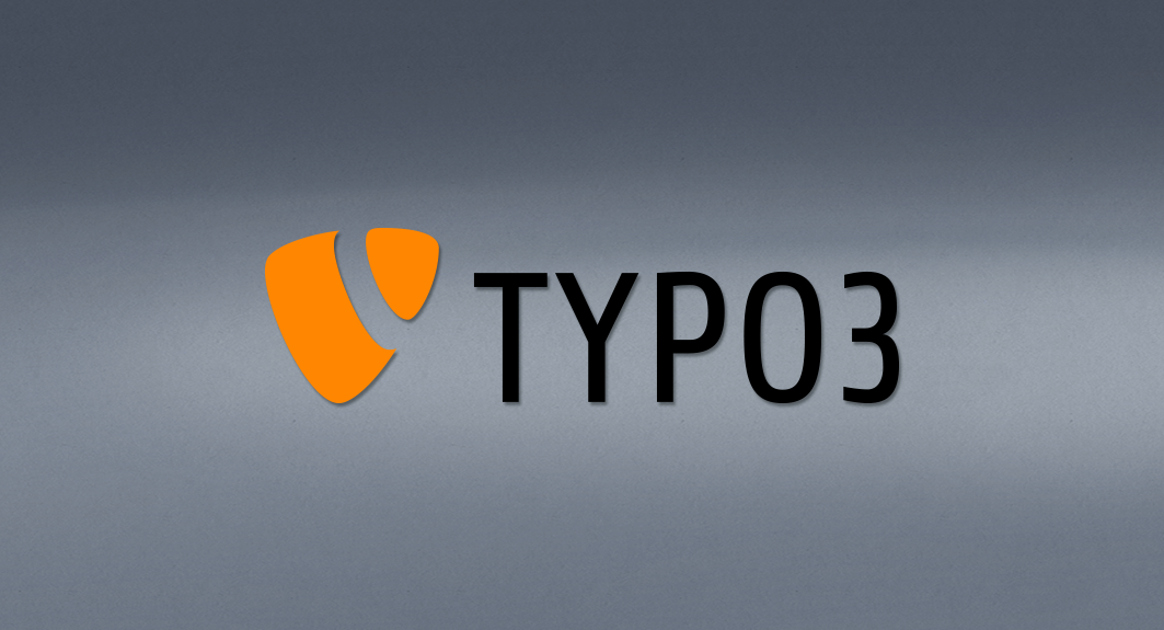 TYPO3 Logo mit grauem Hintergrund